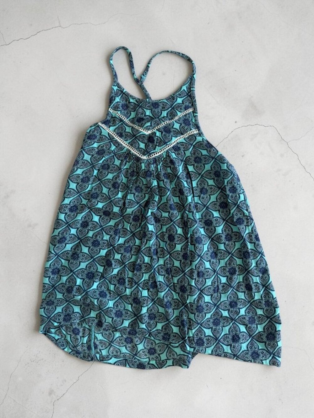 HOLLISTER Teal Patterned Tank Top Size XS